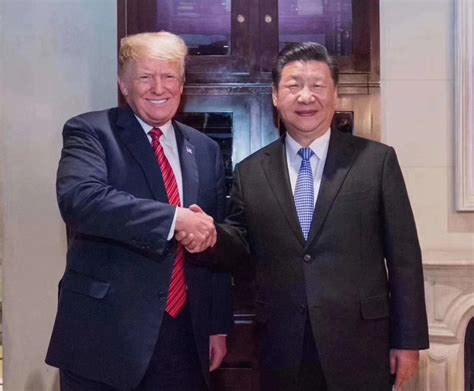 [The historic handshake between Donald John Trump and Xi Jinping]