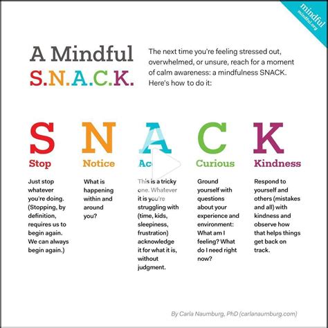 How to Take a Mindful S.N.A.C.K. Moment in 2020 | Coping skills, Mindfulness for kids ...