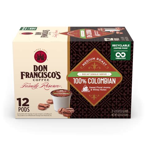 Shop Decaf Colombia Supremo Coffee Pods | Don Francisco's Coffee