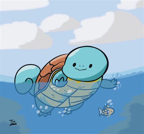 Squirtle fan art : r/PokeMoonSun