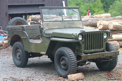 1945 Willys Jeep / Ford GPW / WWII Military Jeep / Army Unrestored