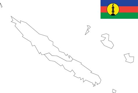 map and flag of New Caledonia 10199526 Vector Art at Vecteezy