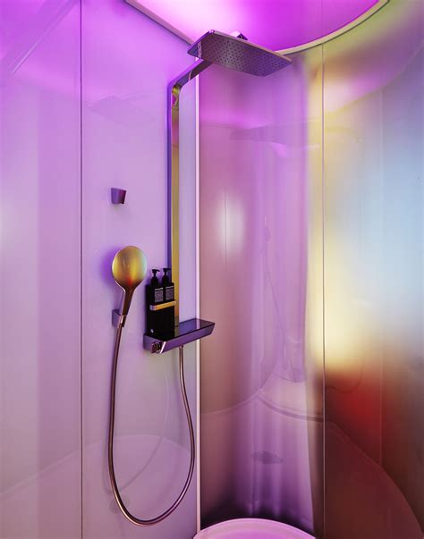 citizenM Times Square | Futuristic bathroom design, Creative bathroom ideas, Futuristic bathroom