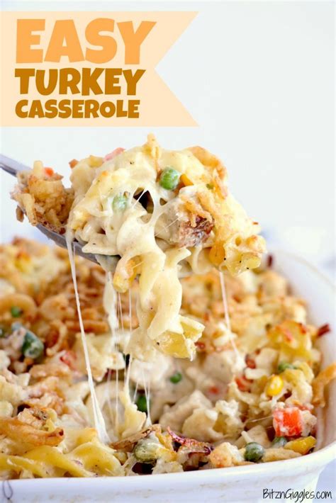 Easy Turkey Casserole - Bitz & Giggles