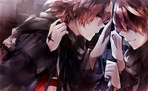 HD wallpaper: anime, Guilty Crown, mirror, reflection, crying, Male ...