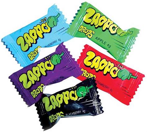 Zappo Drops - 12 Lollies. exclusive at USA Sweets