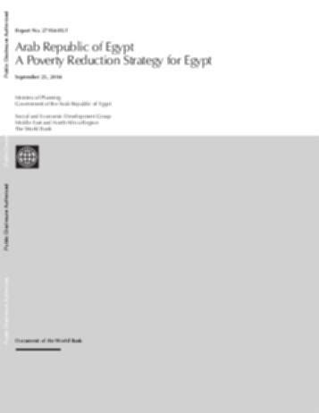 A Poverty Reduction Strategy for Egypt