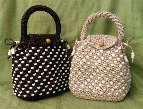 crochet handbag knit bag nylon yarn handbag crochet pouch