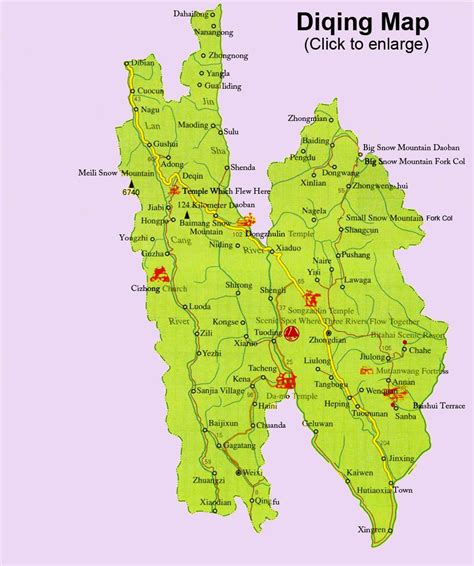 Maps of Yunnan Province, China