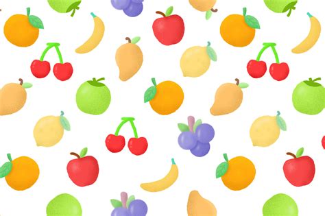 Hand Drawn Fruit Cute Seamless Graphic by mim_studio · Creative Fabrica