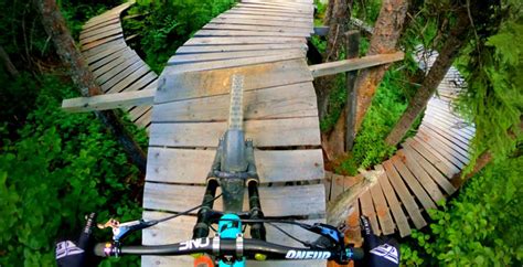 Mountain Bike Trail With Elevated Wooden Bridges - borninspace