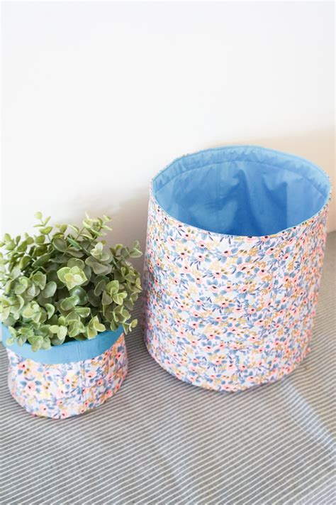 Fabric Basket Sewing Pattern and Tutorial – Heather Handmade Shop