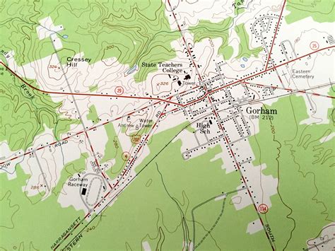 Antique Gorham Maine 1957 US Geological Survey Topographic | Etsy