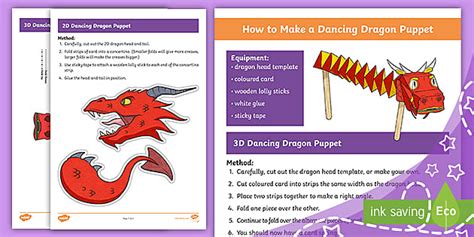 Chinese Dancing Dragon Template | Parents Chinese New Year