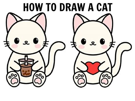 How to Draw a Cat • Step-by-Step Instructions