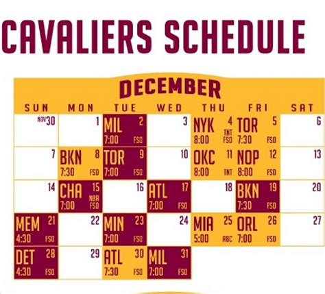 Cleveland Cavaliers 2024 Schedule - Benni Catrina