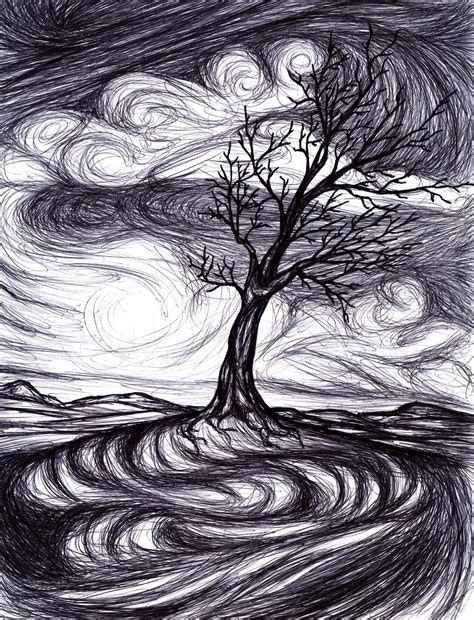 Surreal Tree Landscape by Elmindi on DeviantArt