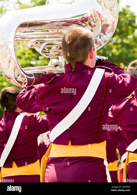 Marching Band At a parade Stock Photo - Alamy