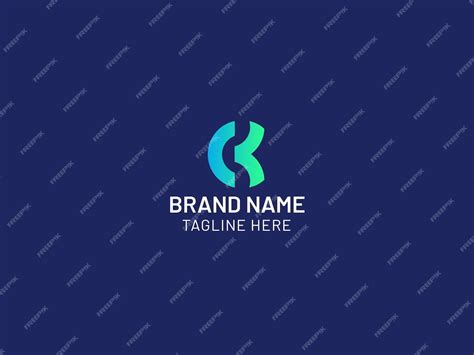 Premium Vector | A blue and green logo that says brand name.