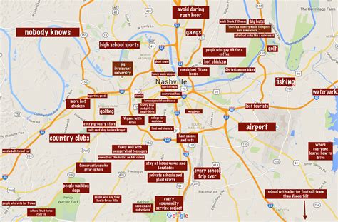 Judgemental Map Of Nashville | Gadgets 2018