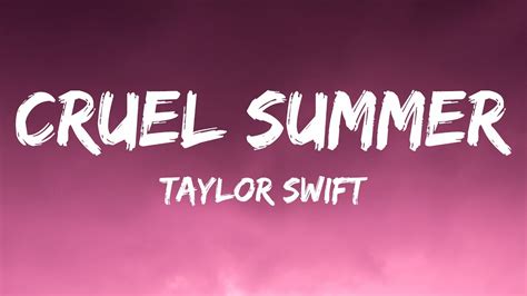 Ringtone Cruel Summer — download free | from Taylor Swift | Freetones.info