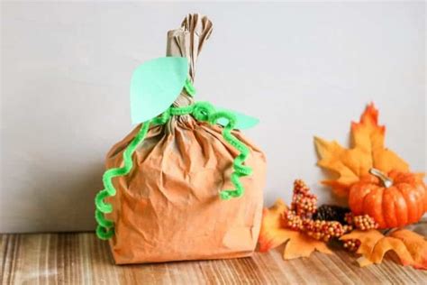 Decorative Pumpkin Paper Bag Craft