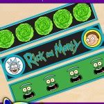 Free Printable Rick and Morty Water Bottle Labels