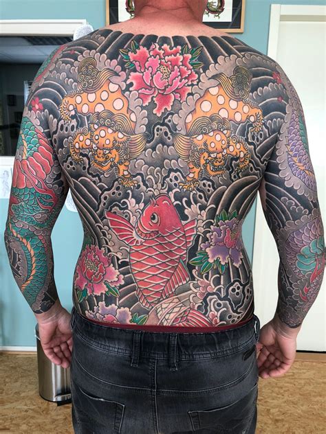 Yakuza Samurai Back Tattoo