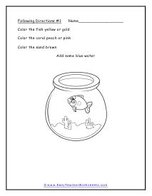 Following Directions Worksheet 2nd Grade - Worksheets For Kindergarten