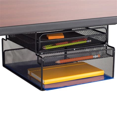 UltiMesh 1 Drawer & 1 Horiz Comp Under-Desk Mount Organizer – Ultimate ...