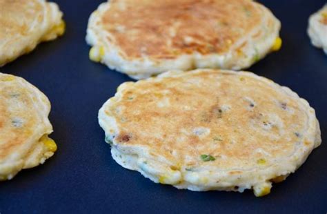 Sweet Corn Pancakes with Bacon - Just a Taste