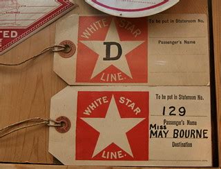 White Star Line Luggage Tags | Every piece of luggage going … | Flickr