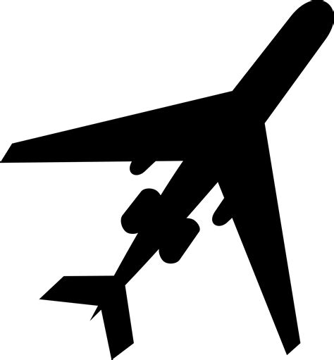 Clipart - Airplane silhouette