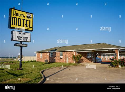 Route 66 Motel on U.S. Route 66 in Afton, Oklahoma, USA Stock Photo - Alamy