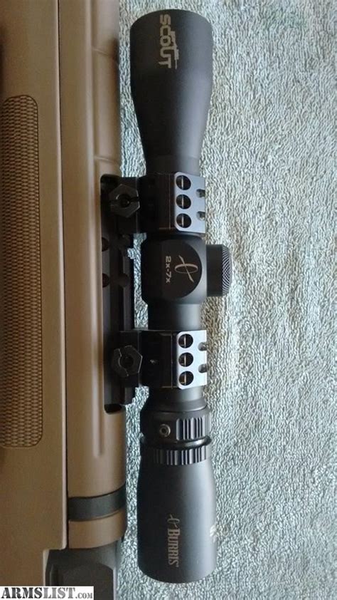 ARMSLIST - For Sale: Burris Scout Scope 2-7x32mm W/Burris rings.