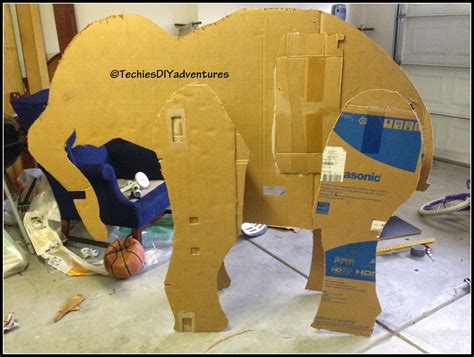 Tutorial on how to make paper mache elephant (almost life size ...