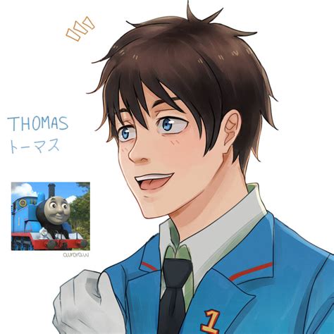 Thomas human version - Thomas and Friends by AuroraWGrice on DeviantArt