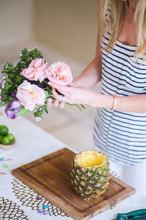 How to Make a Pineapple Centerpiece - Fashionable Hostess