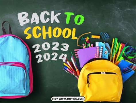 Free download | HD PNG 2023 2024 back to school card image hd ...