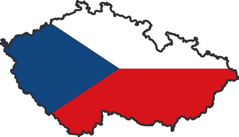 Czech Republic Flag Map • Mapsof.net