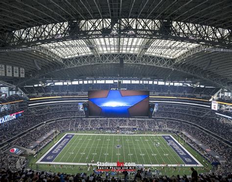 AT&T Stadium - Dallas Cowboys Art Print - the Stadium Shoppe