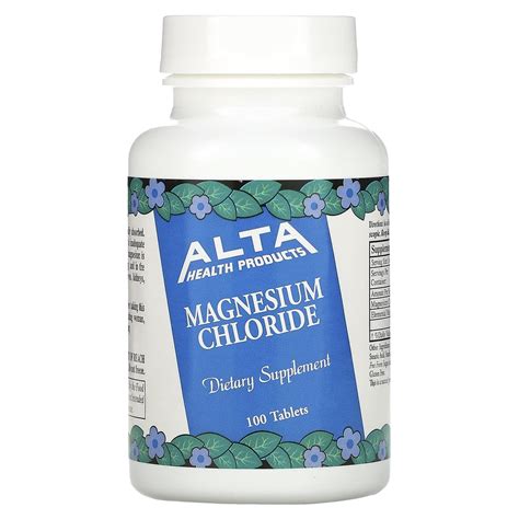 Alta Health, Magnesium Chloride, 100 Tablets