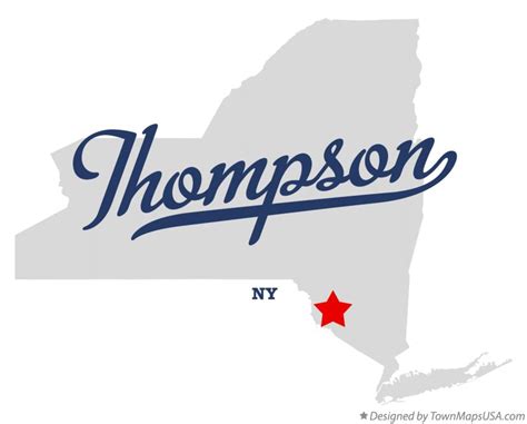 Map of Thompson, NY, New York