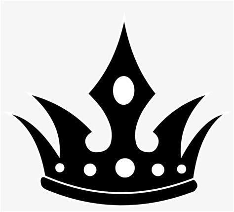 Pointed Black Crown Silhouette - King Crown Png Vector - 6130x5260 PNG ...