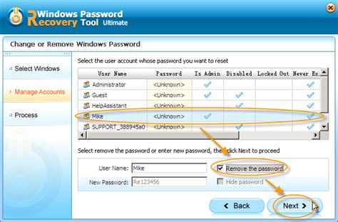 Windows Password Recovery Tool Ultimate - standaloneinstaller.com