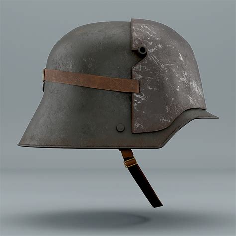 ArtStation - German Helmet WW1 Stahlhelm M1916 with protect plate