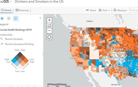 Example GIS map that can be used in education. - Joseph Kerski, Ph.D ...