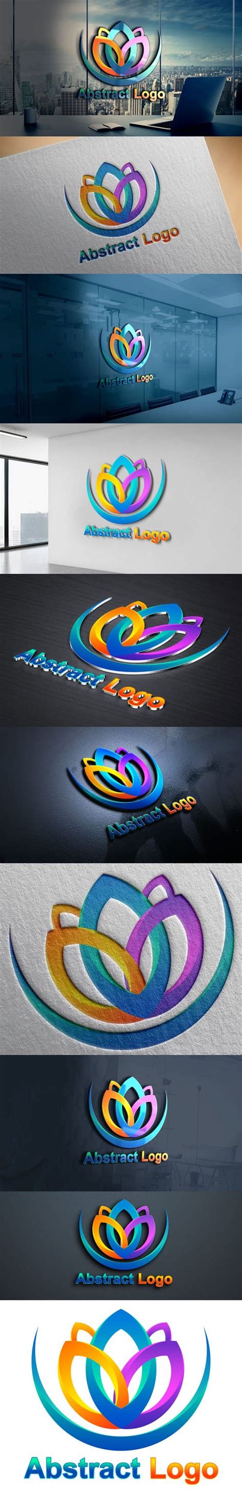 Abstract Logo Design PSD Template - Dlwarez.net