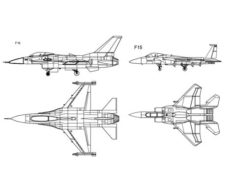 Fighter jet planes multiple cad blocks cad drawing details dwg file