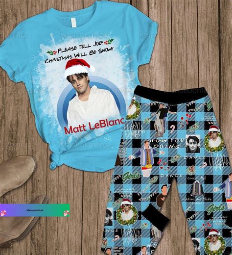 Christmas Friends Joey Tribbiani Pajamas Friends Tv Show - Etsy